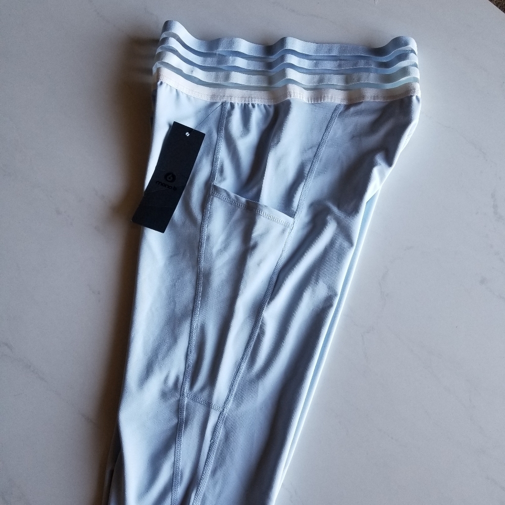 Mono b leggings yoga pants light blue